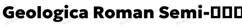 Geologica Roman Semi字体转换